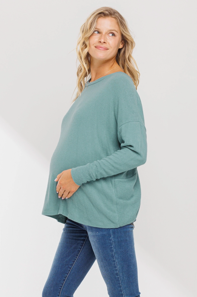 Heavy Brushed French Terry Maternity/Nursing Hoodie – HELLO MIZ